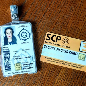 Scp Foundation Id Card Template